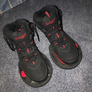 Strength weighted basketball shoes